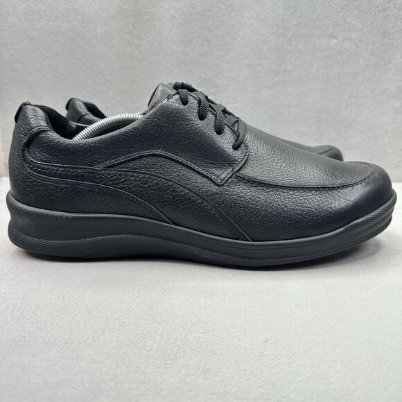 SAS Move On Mens Size 12.5 (W) Shoes Black Leather Comfort Walking Sneakers